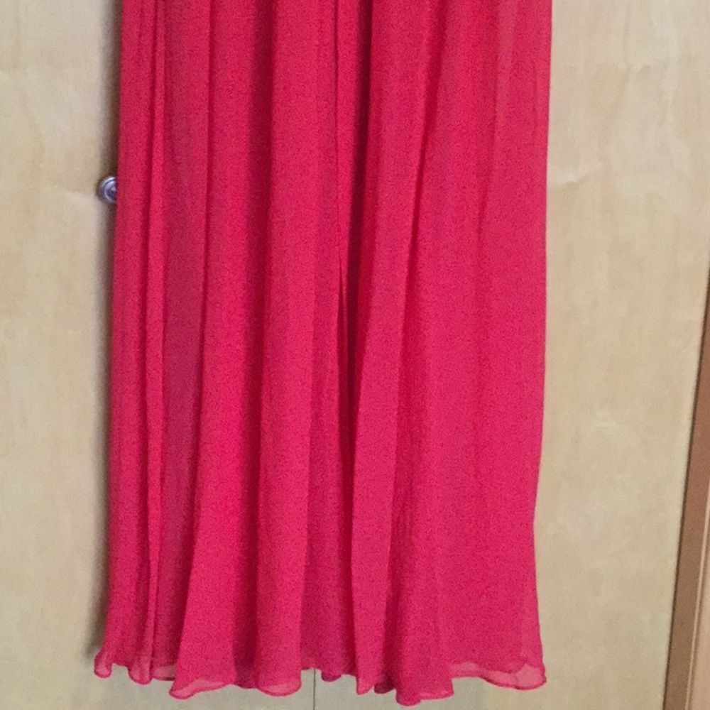 MAX MARA Genarca PleatedLong Sleeve Georgette Gown - Picture 4 of 12